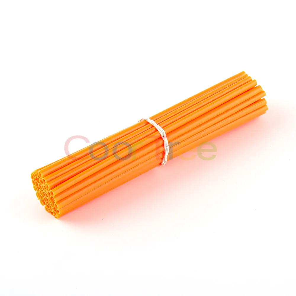 Orange 36 шт./упак. велосипед дорожный велосипед Защита комплект для обертывания колеса протектор спиц Красочные мотокросса диски накладки колеса протектор - Цвет: Orange