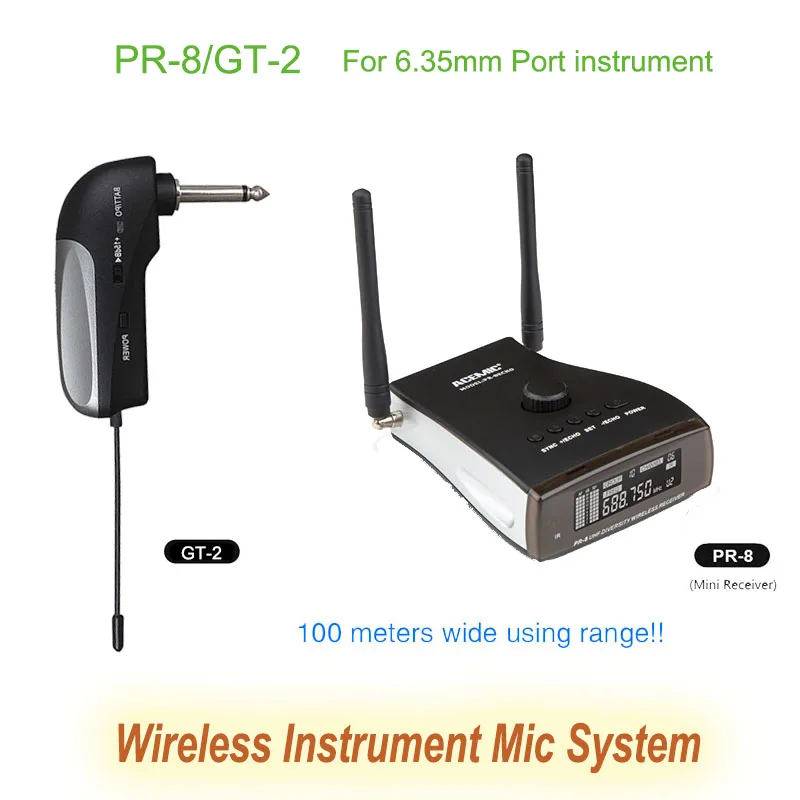 PR 8/GT 2 профессиональный сценический беспроводной Электрогитара Бас пианино