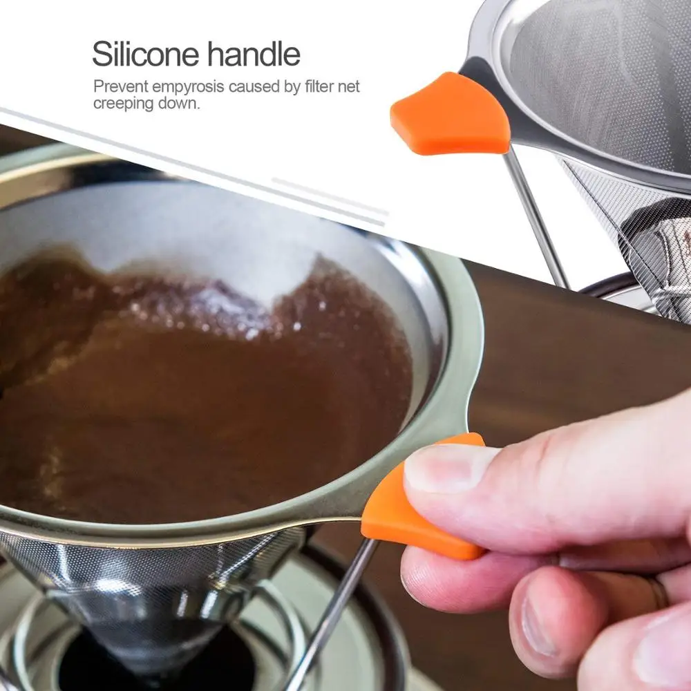 Налейте фильтр для кофе Кофеварка из нержавеющей стали гарантирует более смелые