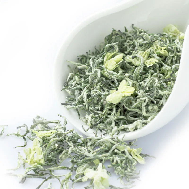 

2021 чистый пакет 200 г свежий китайский жасминовый чай Органический зеленый чай Потеря веса здоровый чай кунг-фу Зеленый чай Жасмин