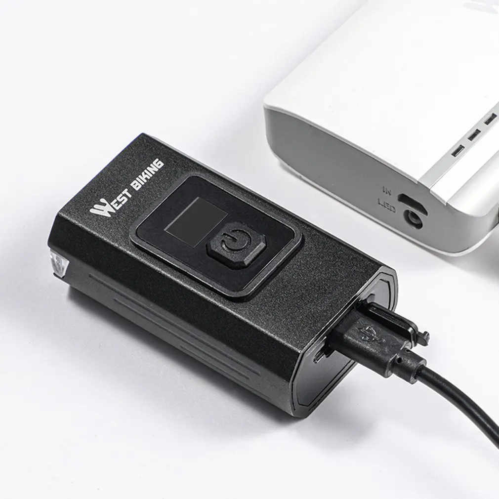 

1500mAh Bike Light Flashlight For Bicycle Light USB Rechargeable Battery Cycling Light With Strong Magnet LCD Screen