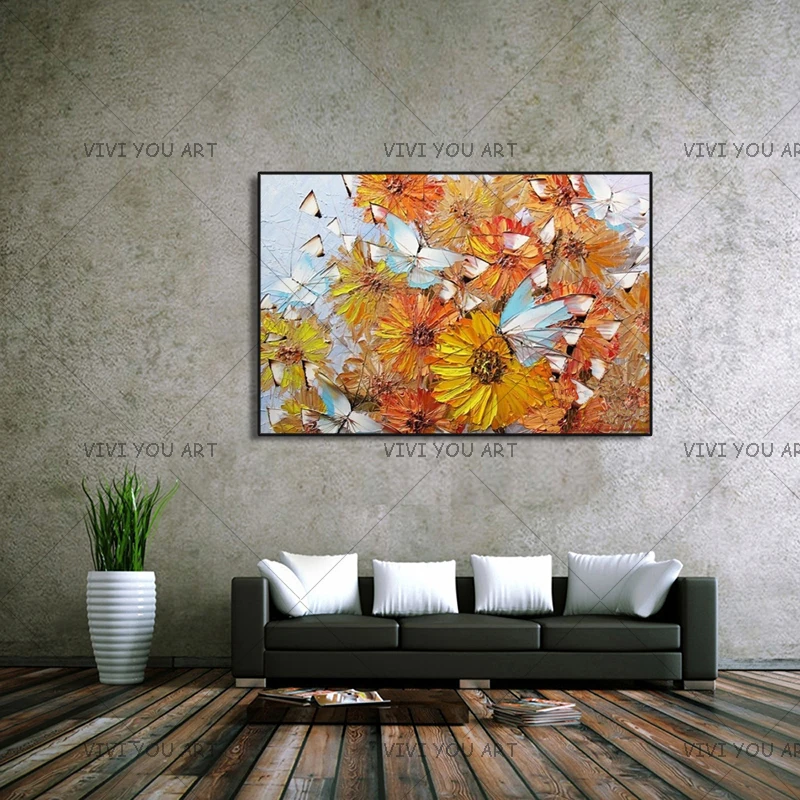 Ручная работа современная абстрактная декоративная картина в виде бабочки