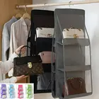 Подвесной Органайзер на дверь, 6 отделений, складной, для хранения сумок, прозрачный, 3 слоя, полка, мешок, вешалка, крюк