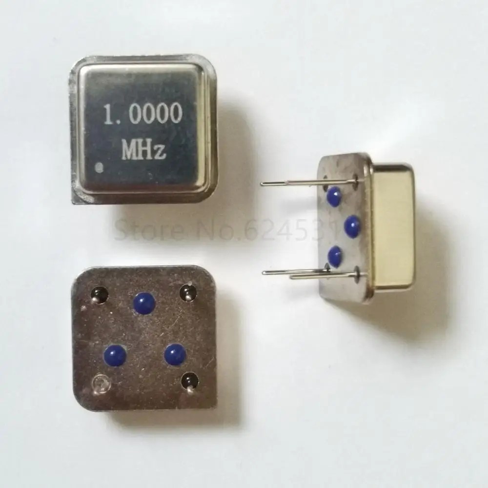 10pcs 1M 1MHZ 1.000M In-line active crystal oscillator clock square half size DIP-4 OSC