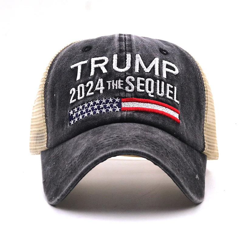 

Hot Trump 2024 American Presidential Hat Make America Great Again Hat Donald Trump Republican Hat Cap MAGA Embroidered Mesh Cap