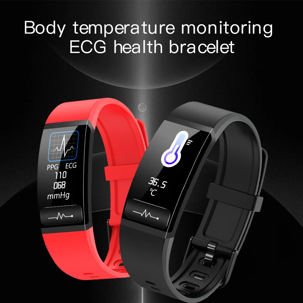 

Multifunction Smart Bracelet Body Temperature Phone Message Reminder Step Count Keep Fit Bracelet