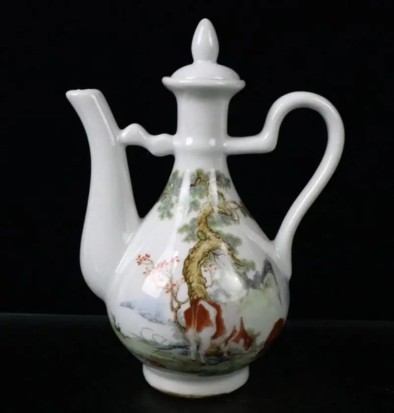 

China seiko Pastel ceramic wine pot crafts statue