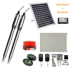 Набор для автоматизации распашных ворот, 300 кг, с солнечной панелью, 24 В постоянного тока, привод двигателя для распашных ворот, без батареи