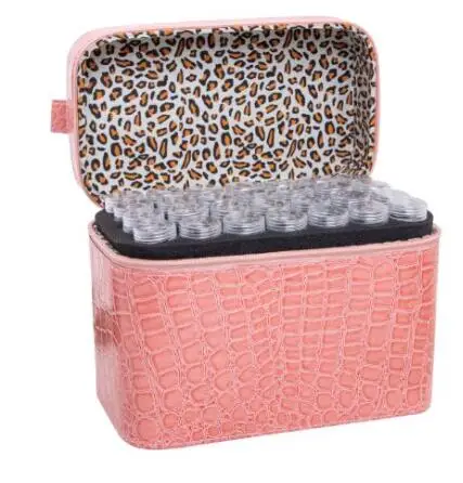 Pink 84 bottles 60 слотов Алмазная вышивка коробка алмазные аксессуары для рисования чехол прозрачные пластиковые бусины дисплей коробки для хранения инструменты для вышивки крестом a96 - Цвет: Pink 84 bottles