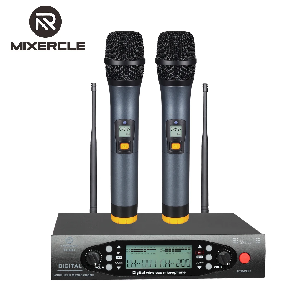 

U-80, Good Price , Good Design , Stable Quality Professional UHF Wireless Microphone