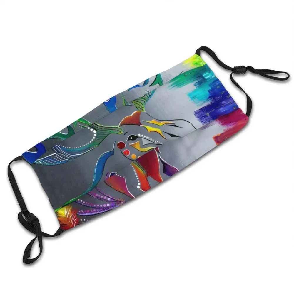 Модные маски-фильтры для рта маска взрослых и детей на лицо из акрила с рисунком