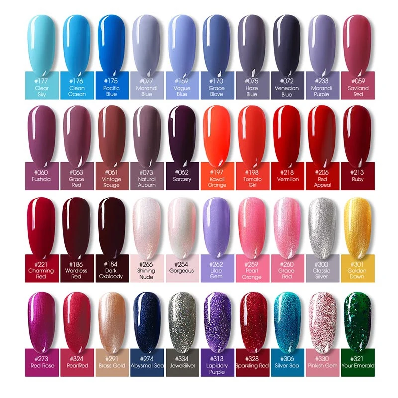 Лак для ногтей 10 мл фиолетовый красный черный розовый синий отмачиваемый УФ Гель