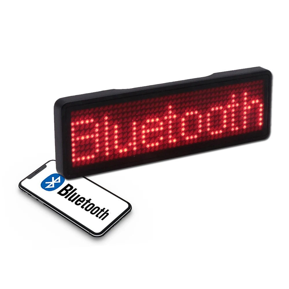 Mini Placa de señal LED con Bluetooth para publicidad, placa intermitente programable, recargable, para restaurante, novedad de 2021
