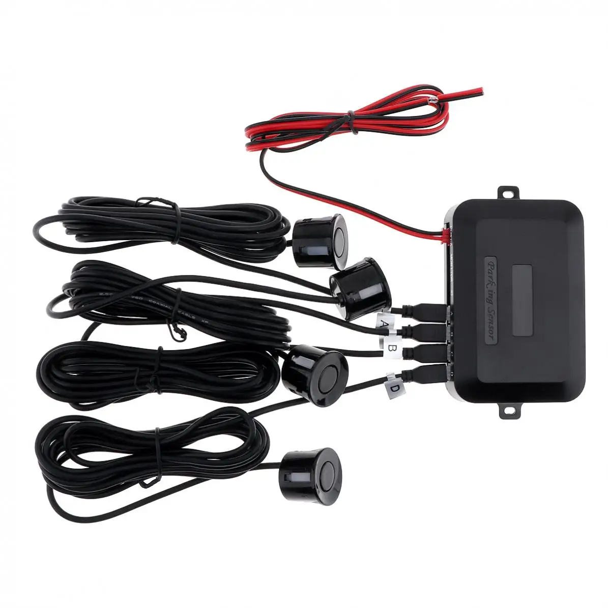 

WirelessCar AutoParktronic LED Parking Sensorwith4SensorsReverseBackupCarParkingRadar Monitor Detector System Backlight Display