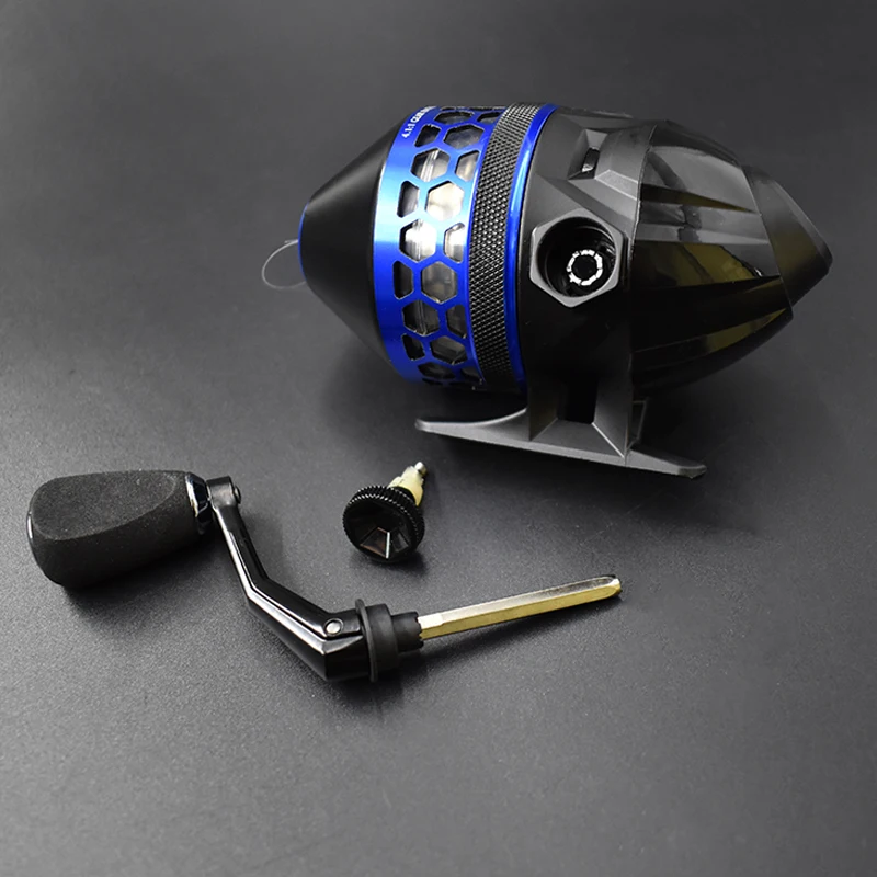

Upgrade Metal Fishing Reels Speed Ratio 4.1:1 Handle Left and Right Interchangeable for Slingshot Outdoor Hunting Shooting Fish