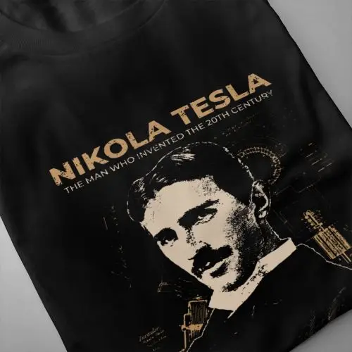 Хипстерская Футболка Nikola Tesla Plus Szie Мужская футболка для отдыха уникальная