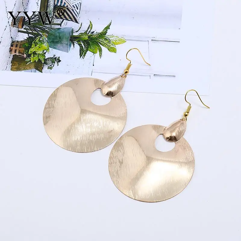 

Metal Disc Earrings Original Simple Earrings Fashion Vintage All-Match Earrings For Female Daily Wear Or Matching Clothes