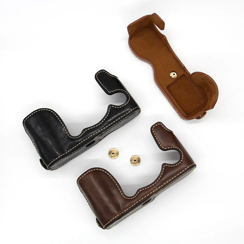 Pu Leather Case Bottom Opening Version Protective Half Body Cover BaseFor Fujifilm XA5 XT4 XS10 XT200 XT30 XT10 XT20 XT3 XT2 XT1 |