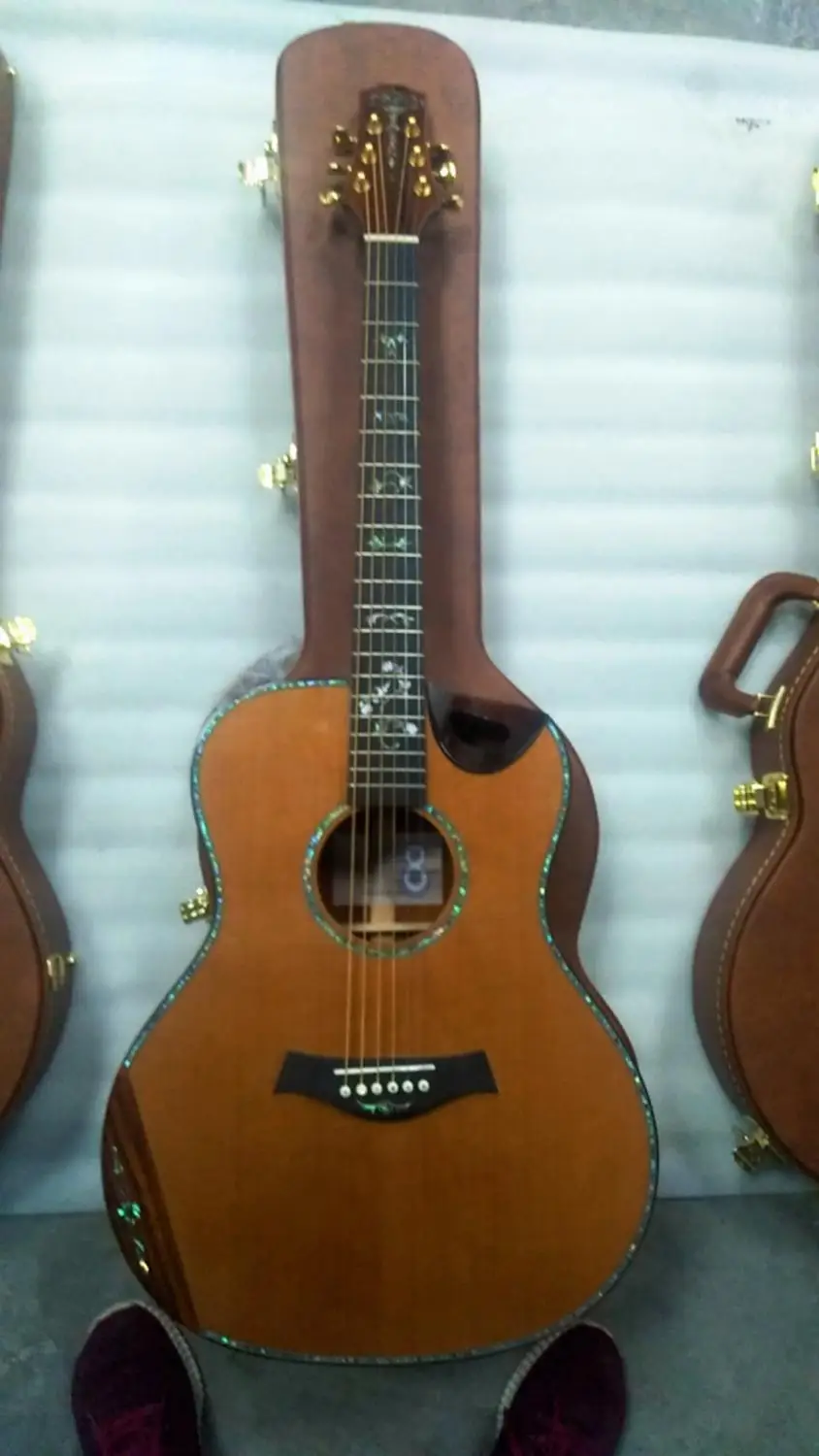 Бесплатная доставка AAAAA все твердые Коко гитара нитро отделка ручной работы