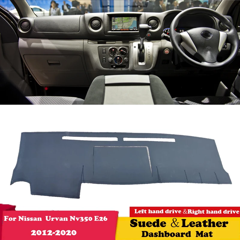 

For Nissan Urvan Nv350 Caravan E26 2012 2013 2014-2020 Leather Dashmat Dashboard Cover Pad Dash Mat Carpet Accessories Suede