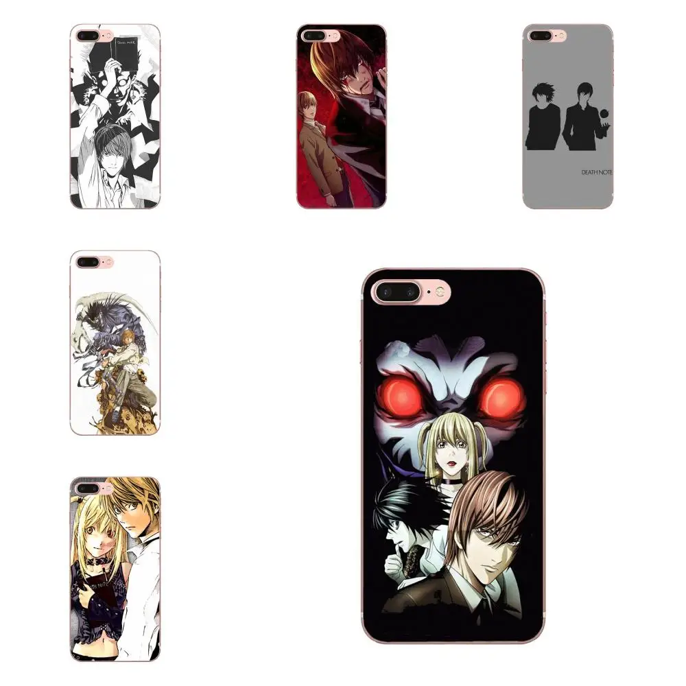 Для iPhone 11 Pro 4 4S 5 5S SE 5C 6 6S 7 8X10 XR XS Plus Max мягкий чехол с рисунком Death Note Light Yagami и