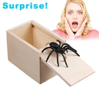 april fools day gift wooden prank trick practical joke home office scare toy box gag spider mouse kids funny gift fidget toys