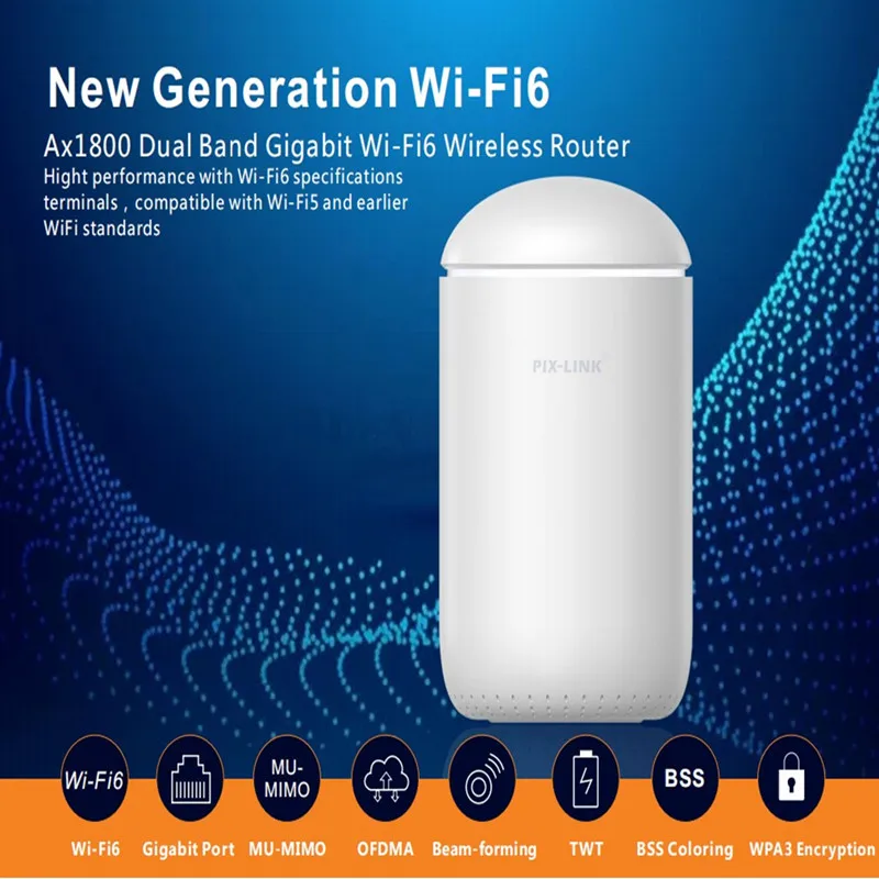 Беспроводной маршрутизатор AX1800 Wi-Fi 6 сетей 1800 Мбит/с 2 4 ГГц | Компьютеры и офис