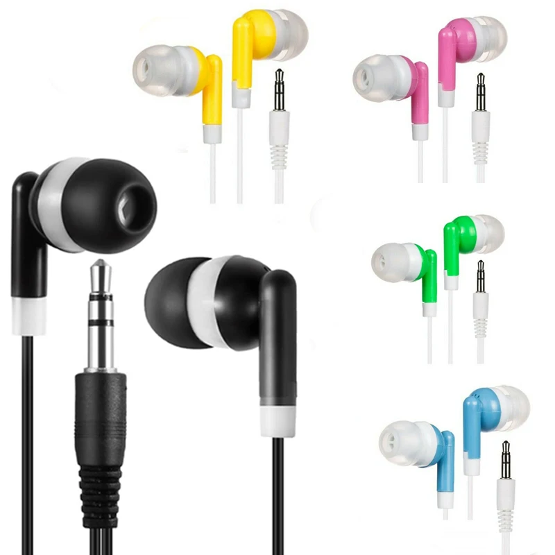 

Bulk Wholesale Lot of 1000 BLACK Stereo 3.5mm In-ear Earbuds / for Students,Schools,Hospitals,Hotels,Library,Museum