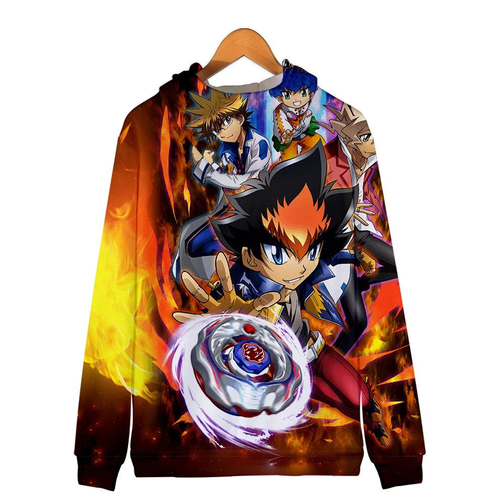 3D Beyblade Burst Evolution напечатаны женские/мужские худи на молнии с длинными рукавами