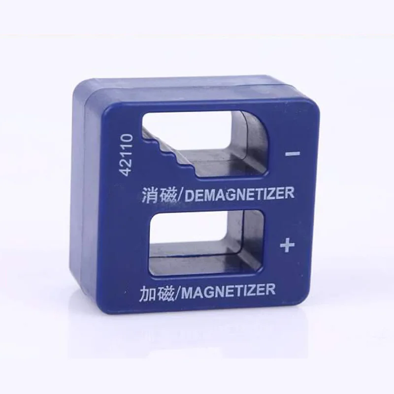 Мини Магнитная головка портативный дырокол для головы из АБС-пластика синий