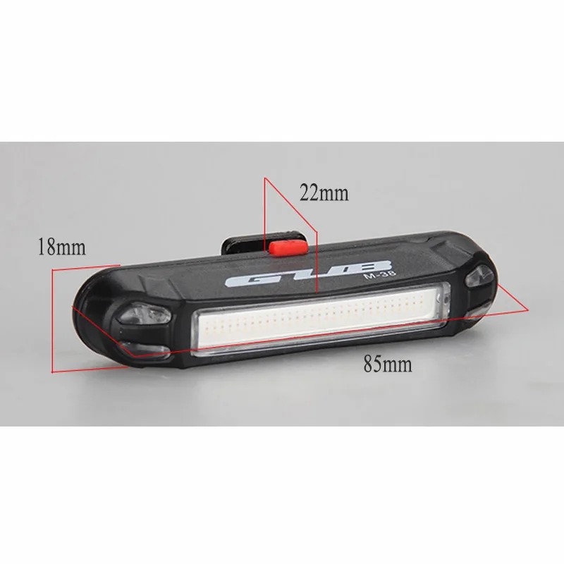 

Rechargeable LED USB Mountain Bike Tail Light Taillight Safety Warning Bicycle Rear Light Night Riding Warning Lights 3colors