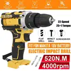 Новинка 2021, электрическая отвертка, аккумуляторная отвертка, беспроводная дрель, электроинструменты, ручная дрель для батареи Makita 18 в