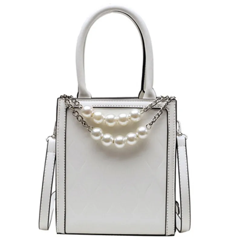 

Женская сумка из искусственной кожи с бисером, вместительная квадратная сумка-мессенджер через плечо, Новое поступление 2021