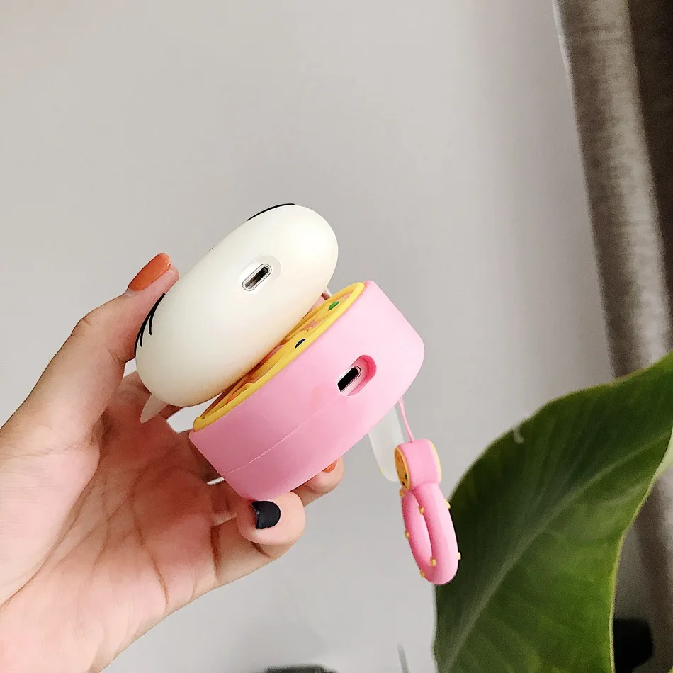 Наушники в форме кота чехол для Airpods 2 Чехол Силиконовый 3D стежка лев мультфильм Милая подставка в виде медведя чехол для Apple Air Pods чехол для Earpods