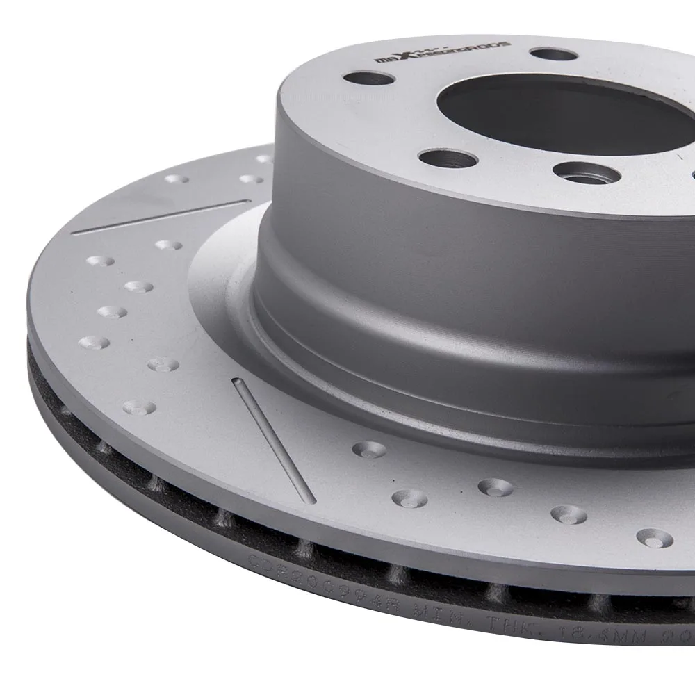 Verkaufen Paar 5 Löcher 300 Mm Links RH Hinteren Bremsscheiben Disc Für BMW 120i 118i 125i 3,0 L