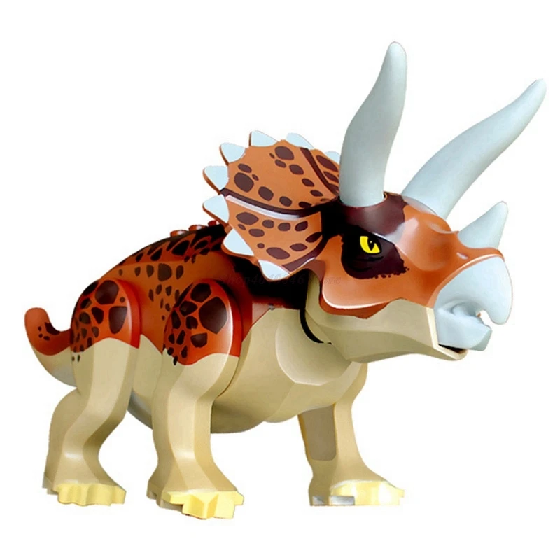 Строительные блоки динозавр Блокировка Раптор тираннозавр рекс Трицератопс мир