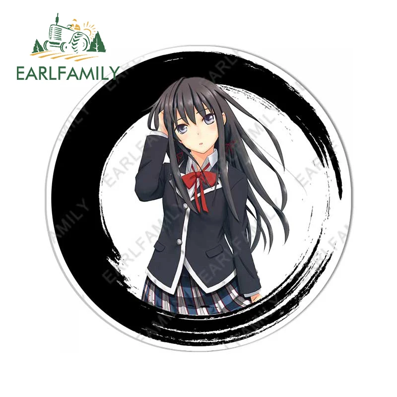 

EARLFAMILY 13 см x 13 см для Yukinoshita Yukino автомобильные наклейки граффити аниме виниловые автомобильные наклейки Campervan солнцезащитный RV наклейки JDM