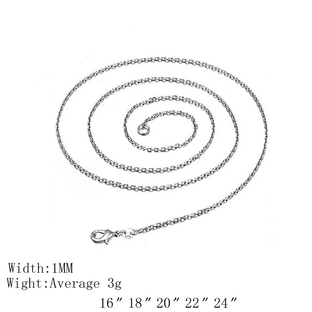 Лидер продаж Классическая цепочка из стерлингового серебра 925 пробы Пряжка