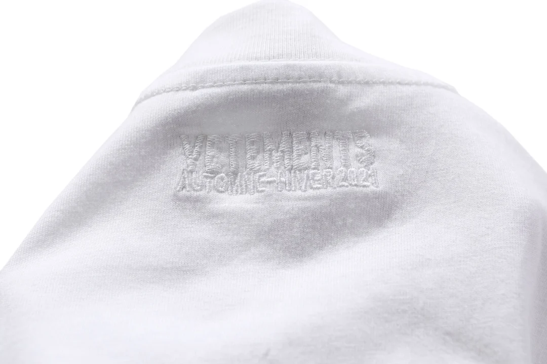

NEW Vetements T Shirt Men Women 3M Reflective Logo Printing Casual T-shirt Fashion Cotton VETEMENTS White Tshirt