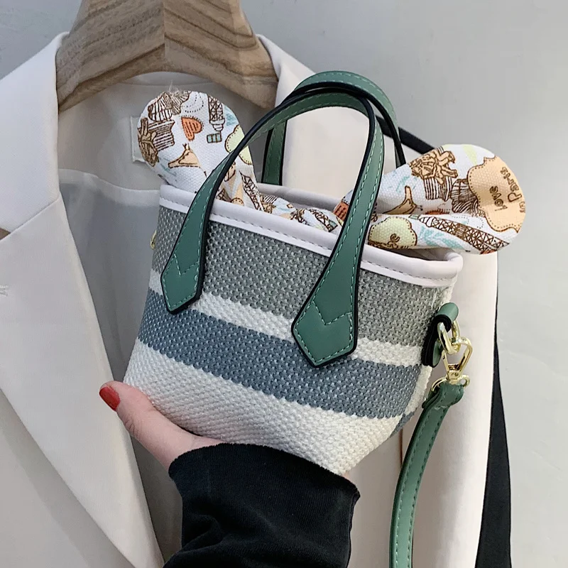 

North Bag Fashion texture bucket bag women's bag 2021 new fashion portable One Shoulder Messenger Bag