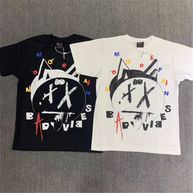 

XXXtentacion месть футболка хип-хоп граффити принт для мужчин и женщин 1:1 Топ Футболка с коротким рукавом Толстая ткань