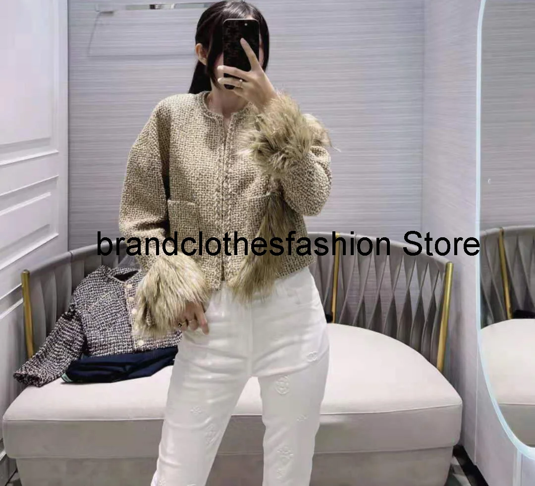 

20211 Silk print autumn and winter woolen coat high quality women short coats