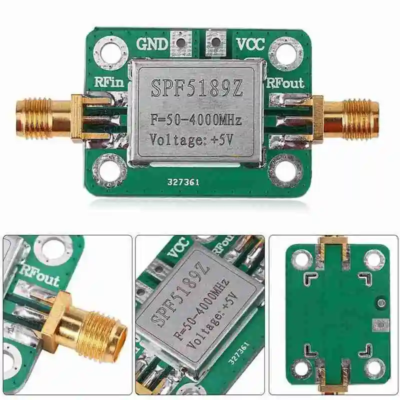 

LNA 50-4000 MHz RF SPF5189 NF 0.6dB Low Noise Amplifier Signal Board Shield With Communication Receiver Wireless Module She J4Z9