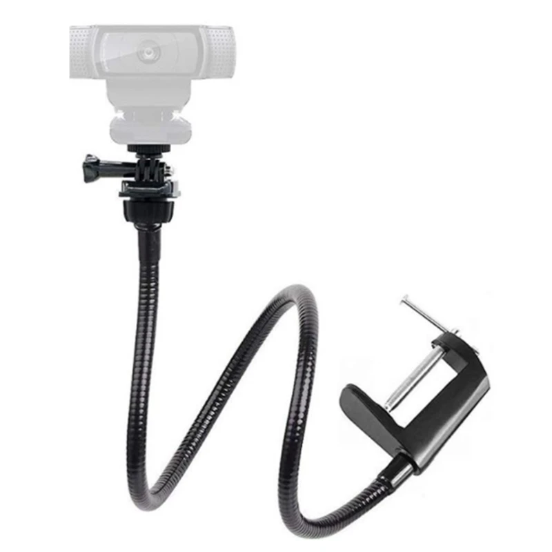 

Camera Bracket with Enhanced Desk Jaw Clamp Flexible Gooseneck Stand for Webcam Brio 4K C925E C922X C922