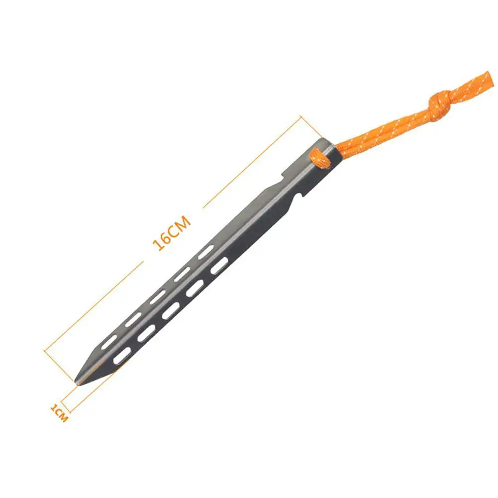 

Ground Nail Tent Pegs With Rope 16cm V Shape Tent Stakes Tent TA2 Aluminum Alloy Outdoor Ground Pin Tent Accessories
