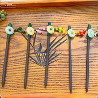 vintage chinese styles hairpins wooden hair fork elegance lady hair clips chop sticks for women girl bride hair accessories