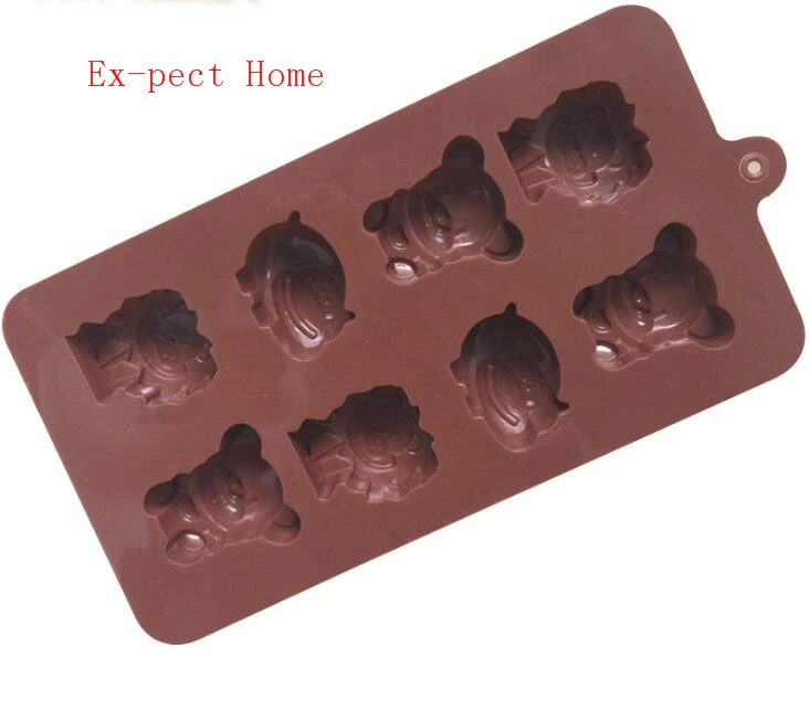 200 шт. Бегемот Лев медведь Форма силиконовые формы желе шоколад мыло инструменты