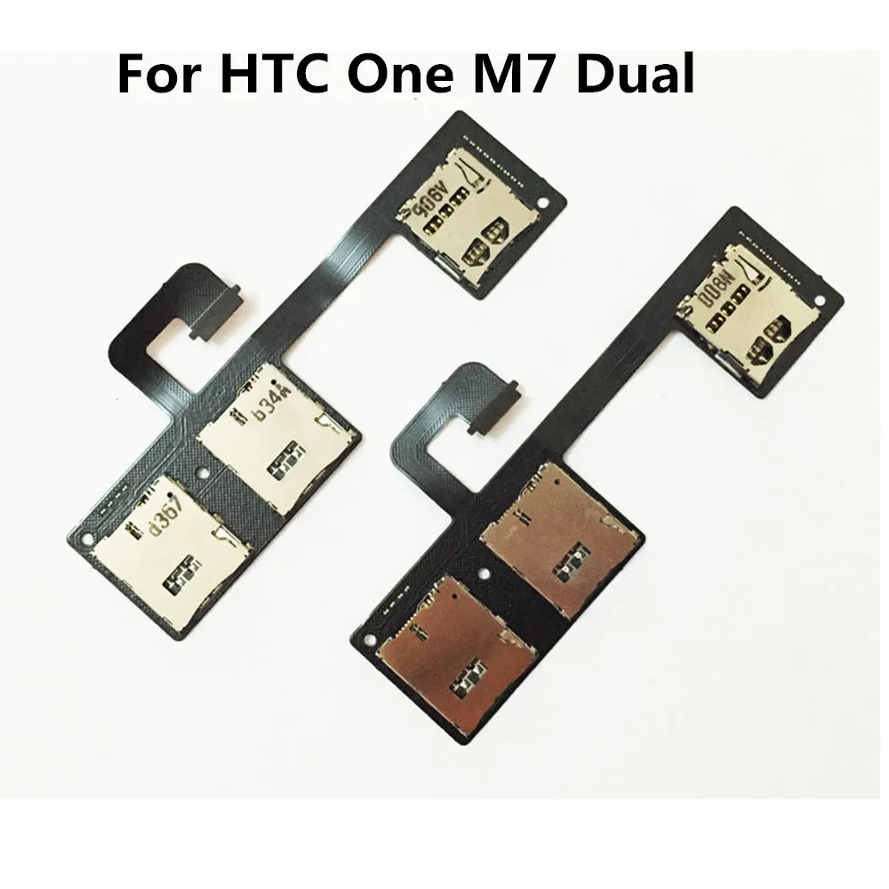 Sim Cards Adapters For HTC One M7 dual sim 801e 802T 802D 802W SIM Card Reader Holder Slot Ribbon | Мобильные телефоны и