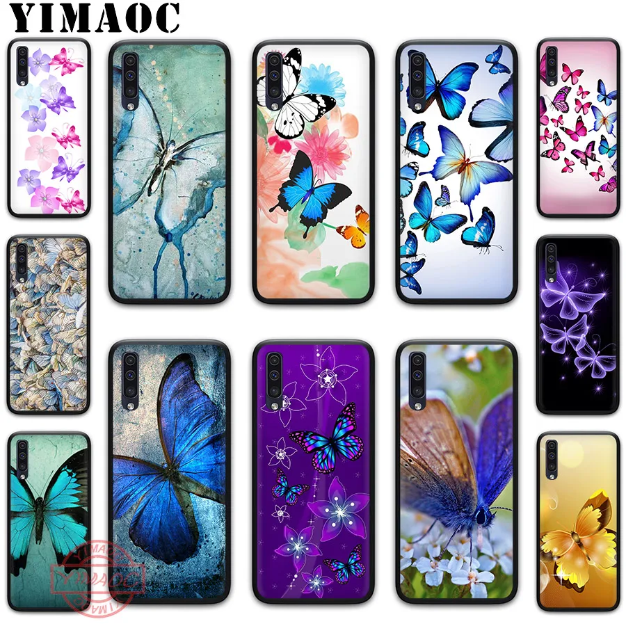 YIMAOC бабочка Красочный Рисунок художественный чехол для Samsung A10s A20s A30s A40s A50s A60 A70 A6 A7