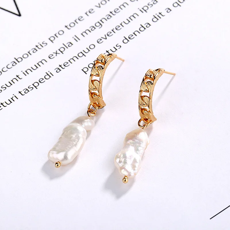 Женские серьги-гвоздики в стиле барокко из серебра 925 пробы | Украшения и